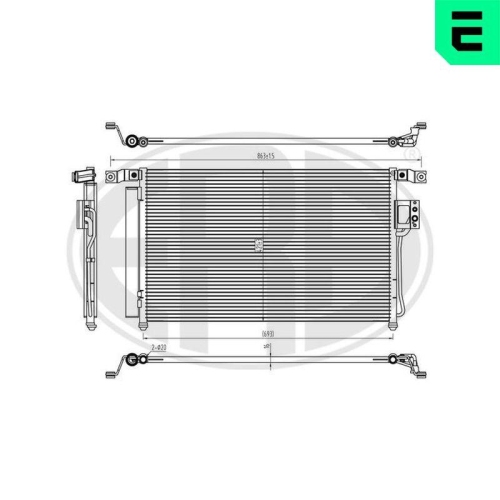 ERA Kondensator, Klimaanlage 667294