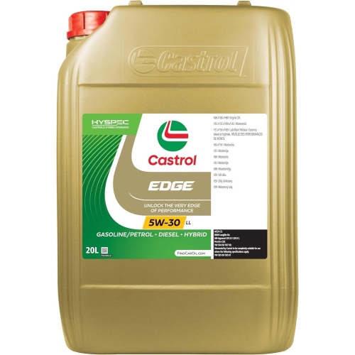 Motoröl Castrol Edge 5W-30 LL MB 229.31 229.51 VW 50400 50700 BMW LL 04 20 Liter