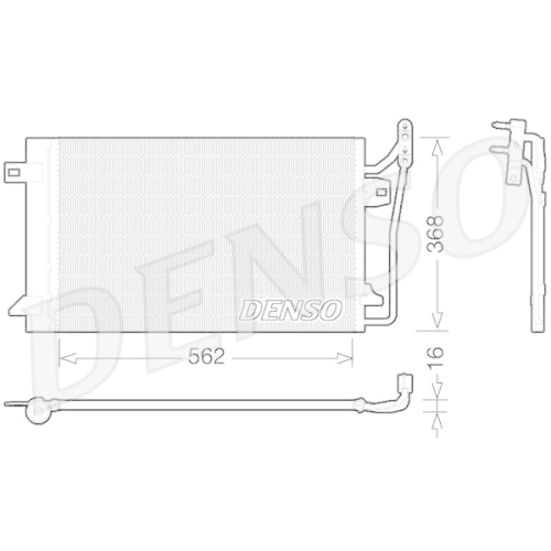 DENSO Kondensator, Klimaanlage DCN10026