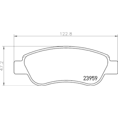 DON Bremsbelagsatz, Scheibenbremse PCP1101