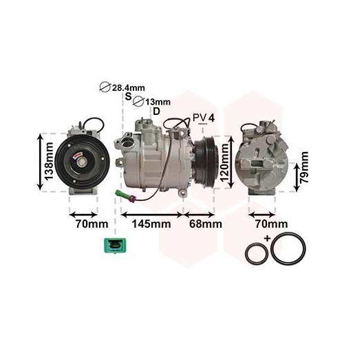 VAN WEZEL Kompressor, Klimaanlage 0300K011