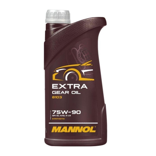 Mannol Extra Gear Oil Getriebe&ouml;l 75W-90 GL-4/GL-5 LS 1 Liter Flasche MN8103-1