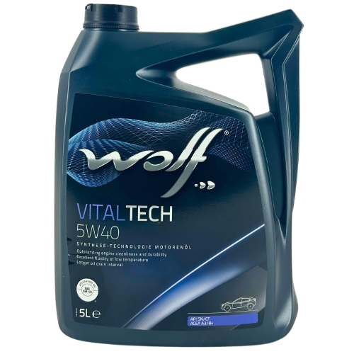 Motor&ouml;l Motoren&ouml;l Wolf VitalTech 5W-40 5 Liter Kanister 1051924