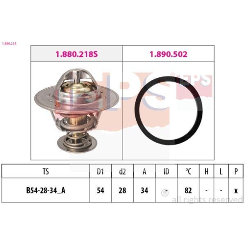 EPS Thermostat, K&uuml;hlmittel Made in Italy - OE Equivalent 1.880.218