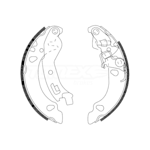 TOMEX Brakes Bremsbackensatz TX 22-36