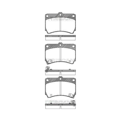 TRISCAN Bremsbelagsatz, Scheibenbremse 8110 50965