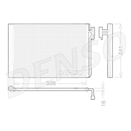 DENSO Kondensator, Klimaanlage DCN14001