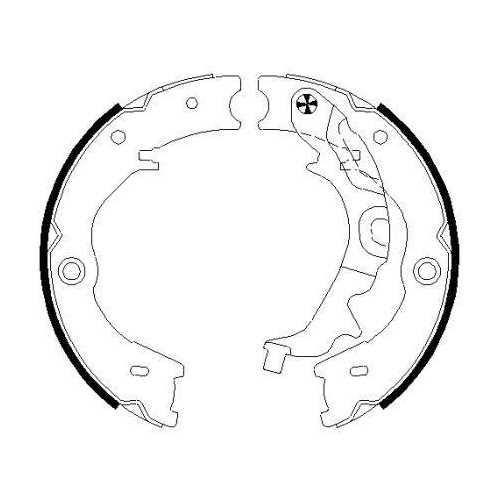 TEXTAR Bremsbackensatz, Feststellbremse 91072700