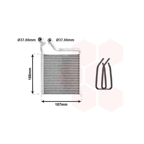 VAN WEZEL W&auml;rmetauscher, Innenraumheizung *** IR PLUS *** 58006416