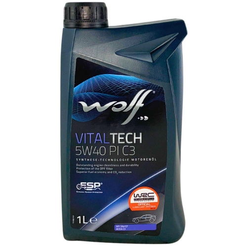 Motor&ouml;l Motoren&ouml;l Wolf VitalTech 5W-40 PI C3 1 Liter Flasche 1051950