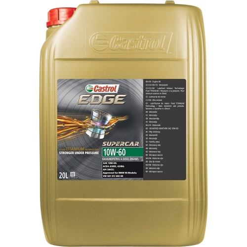 Motoröl Castrol Edge 10W-60 VW 505 00 VW 501 01 BMW M-Serie ACEA A3/B4 20 Liter