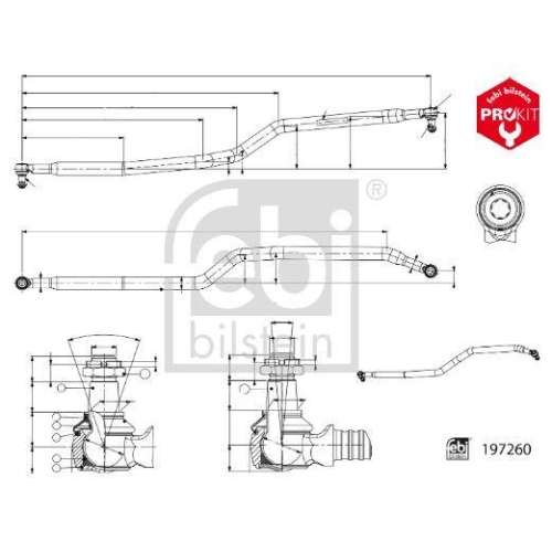 FEBI BILSTEIN Lenkstange ProKit 197260