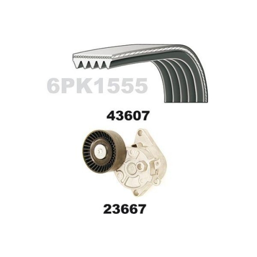 MAPCO Keilrippenriemensatz 23609