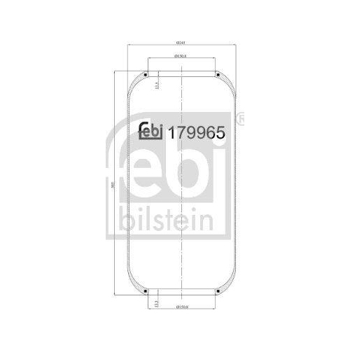 FEBI BILSTEIN Federbalg, Luftfederung 179965