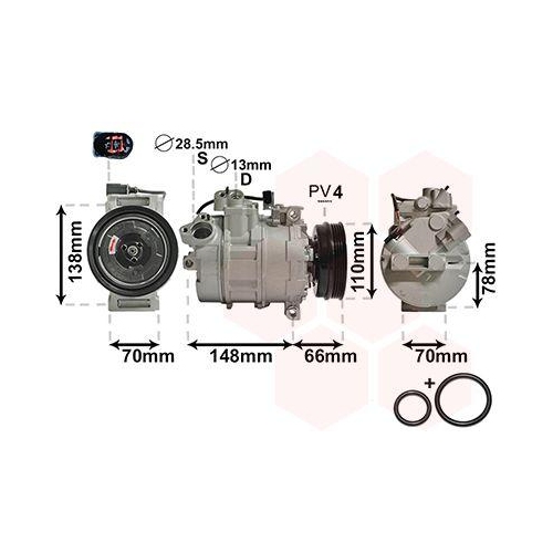VAN WEZEL Kompressor, Klimaanlage *** IR PLUS *** 0300K226