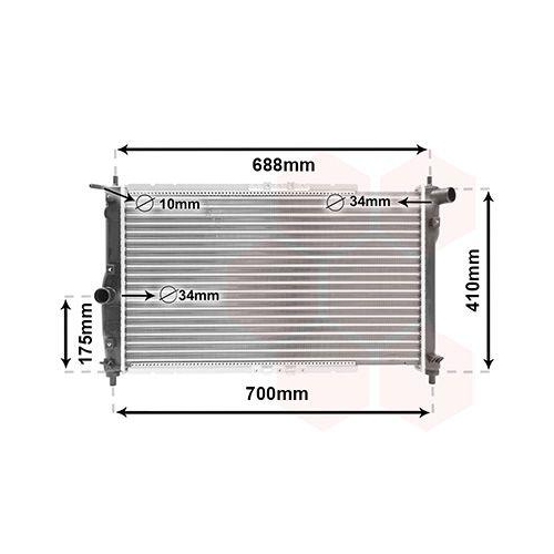 VAN WEZEL K&uuml;hler, Motork&uuml;hlung 81002014