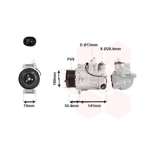 VAN WEZEL Kompressor, Klimaanlage 3000K431
