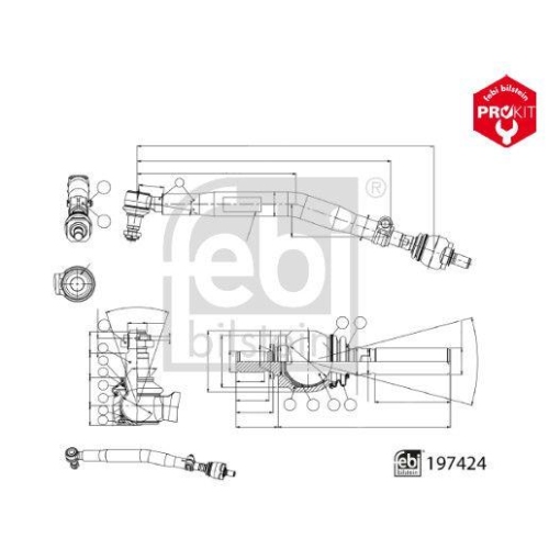 FEBI BILSTEIN Lenkstange ProKit 197424