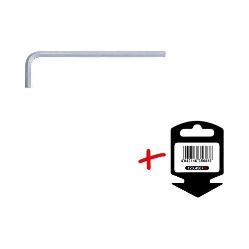 Innensechskant-Winkelstiftschl&uuml;ssel, lang, 10mm auf H&auml;nger KS TOOLS 151.2050-E