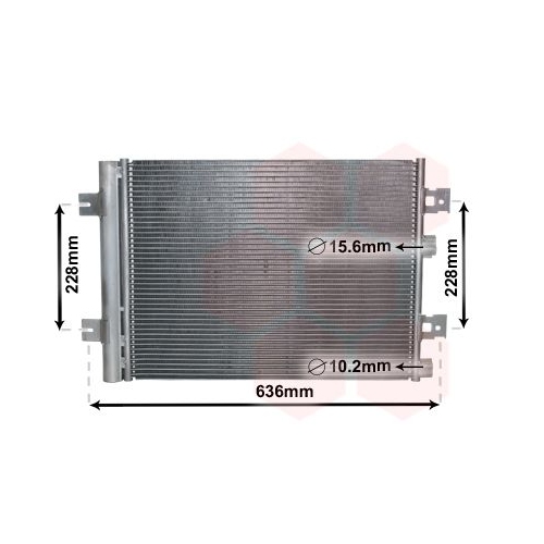 VAN WEZEL Kondensator, Klimaanlage 43005467