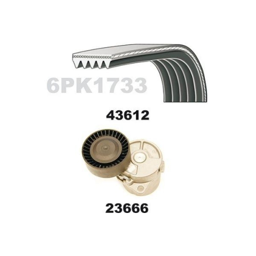 MAPCO Keilrippenriemensatz 23612