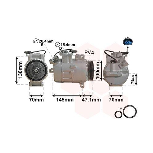 VAN WEZEL Kompressor, Klimaanlage *** IR PLUS *** 0600K306