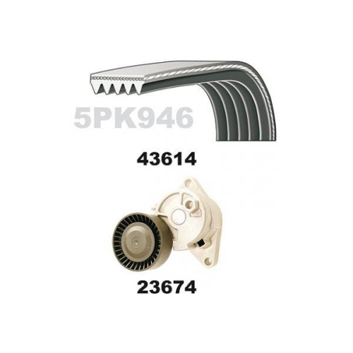 MAPCO Keilrippenriemensatz 23614