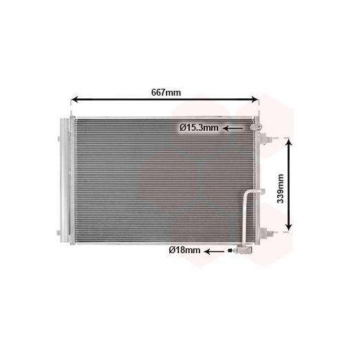 VAN WEZEL Kondensator, Klimaanlage 03015700