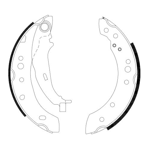 HELLA Bremsbackensatz 8DB 355 000-271