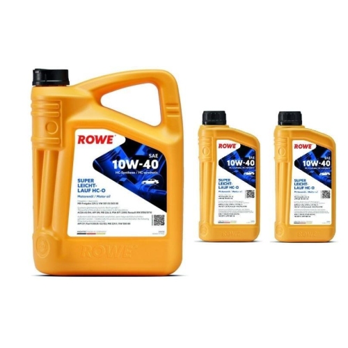 Motoröl ROWE Hightec Super Leichtlauf HC-O 10W-40 MB229.1 VW50101 50500 7 Liter