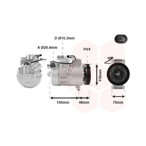 VAN WEZEL Kompressor, Klimaanlage 0600K317