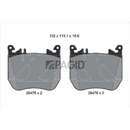 PAGID Bremsbelagsatz, Scheibenbremse T4294N