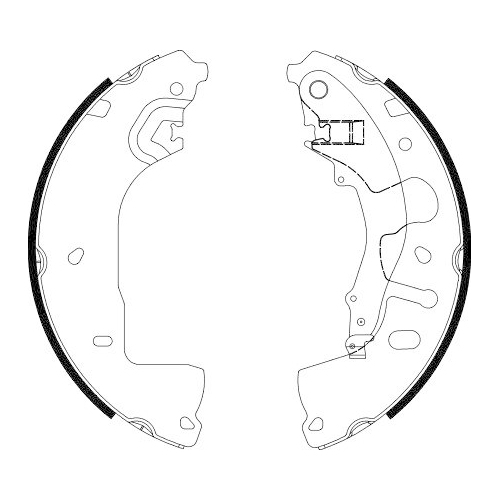TEXTAR Bremsbackensatz 91088600