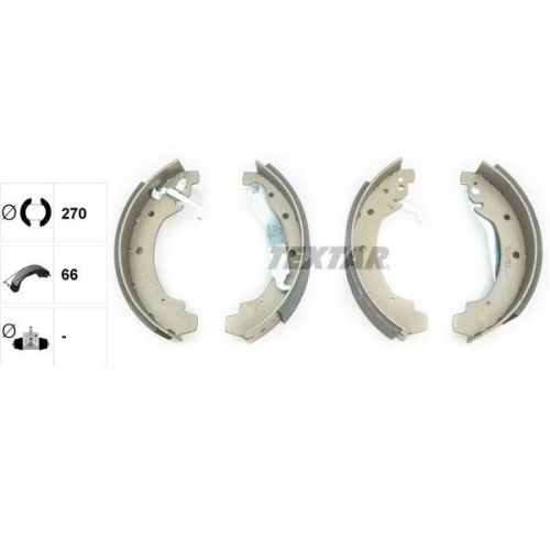 TEXTAR Bremsbackensatz 91028900