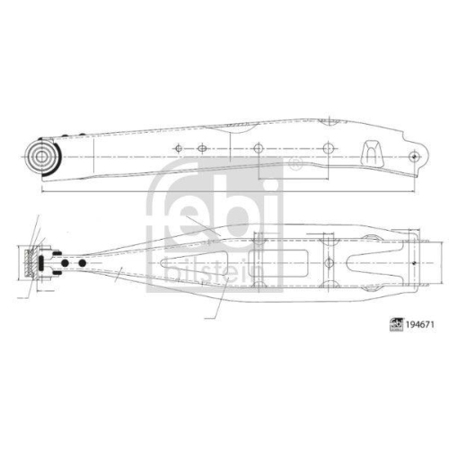 FEBI BILSTEIN Lenker, Radaufhängung 194671