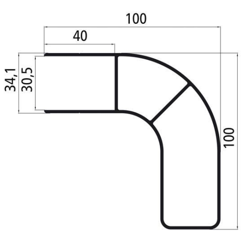 Aluminium Profil Einfassung, pressblank, 500 mm Fixl&auml;nge Suer 502591152