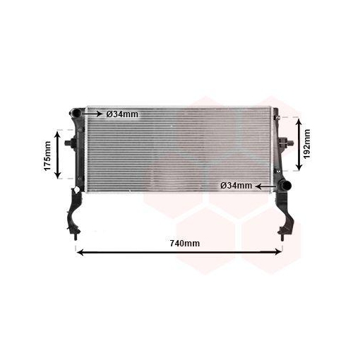 VAN WEZEL K&uuml;hler, Motork&uuml;hlung 82012738