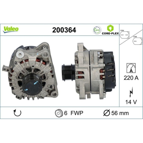 VALEO Generator VALEO CORE-FLEX 200364