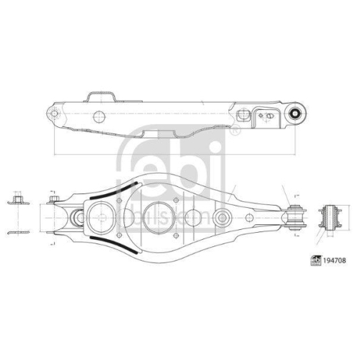 FEBI BILSTEIN Lenker, Radaufhängung 194708