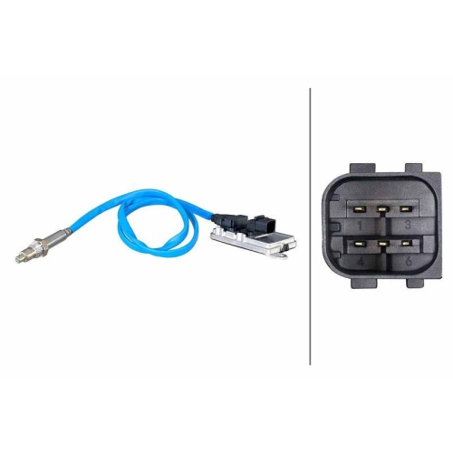 HELLA NOx-Sensor, NOx-Katalysator 6PN 358 186-401