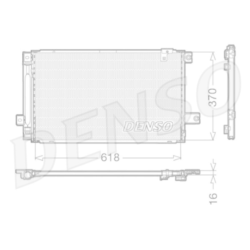 DENSO Kondensator, Klimaanlage DCN50013