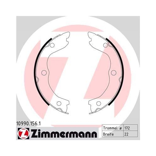 ZIMMERMANN Bremsbackensatz, Feststellbremse 10990.156.1