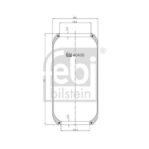 FEBI BILSTEIN Federbalg, Luftfederung 40400