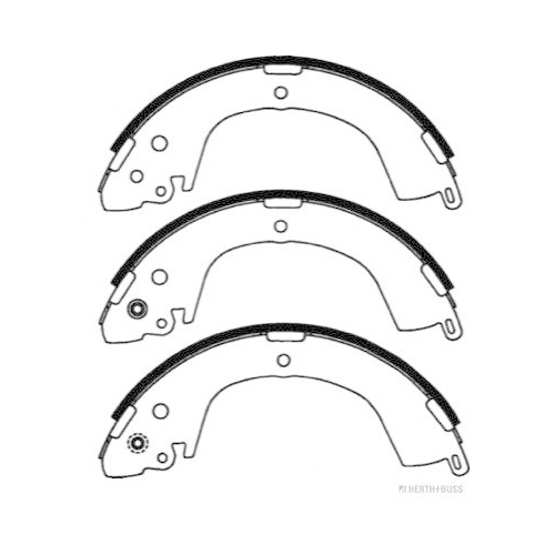 HERTH+BUSS JAKOPARTS Bremsbackensatz J3505034