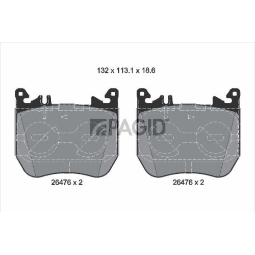 PAGID Bremsbelagsatz, Scheibenbremse T4295N
