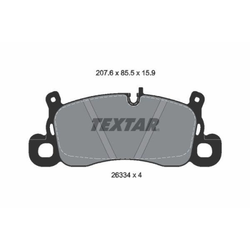 TEXTAR Bremsbelagsatz, Scheibenbremse Q+ 2633401