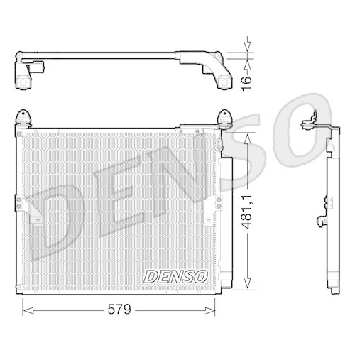 DENSO Kondensator, Klimaanlage DCN50019