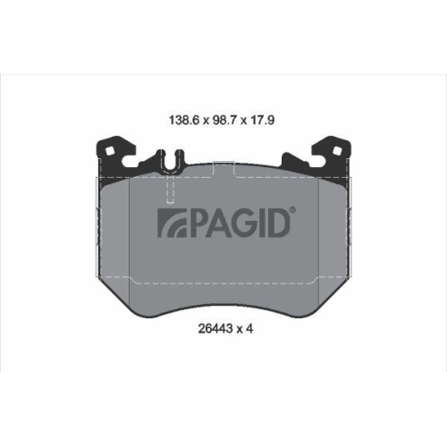 PAGID Bremsbelagsatz, Scheibenbremse T4568N