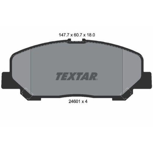 TEXTAR Bremsbelagsatz, Scheibenbremse 2460101