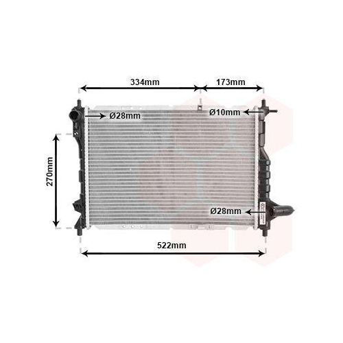 VAN WEZEL K&uuml;hler, Motork&uuml;hlung 81002075